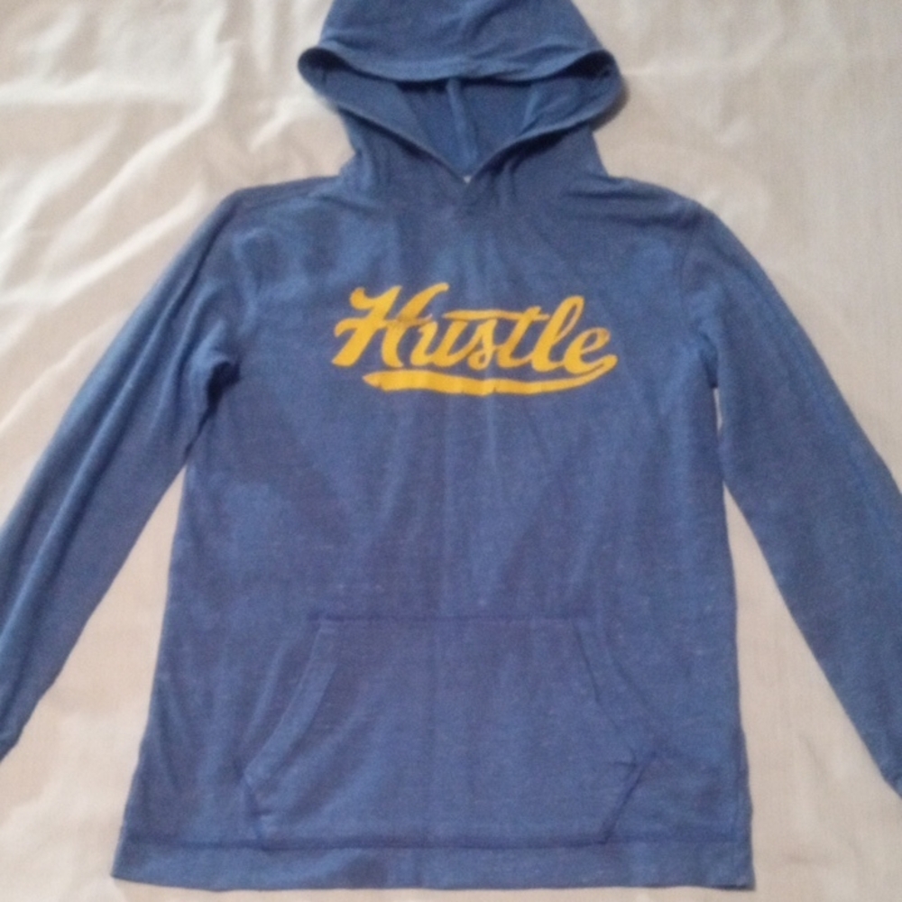 Old Navy Blue Hooded Long Sleeved T-shirt